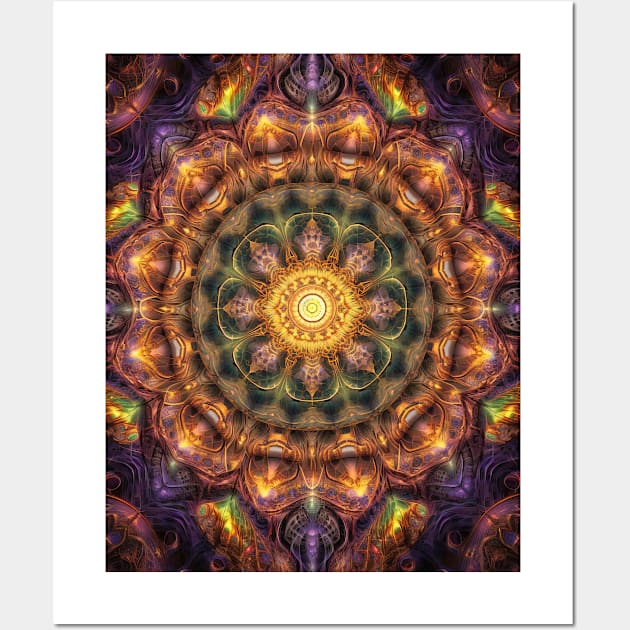 Closed Eyed Visuals - Mandala 23-5-7 Wall Art by allumfunkelnd by Patrick Hager